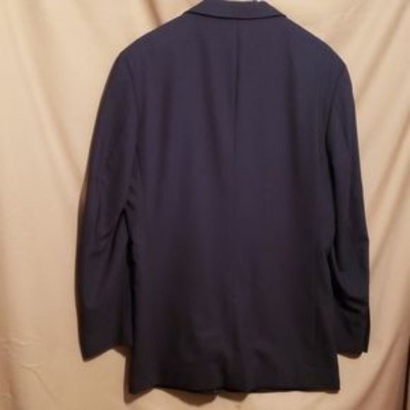 MEN MONTEFINO Hand Tailored Blk Merino Wool Jkt Sz 40R - Picture 3 of 8